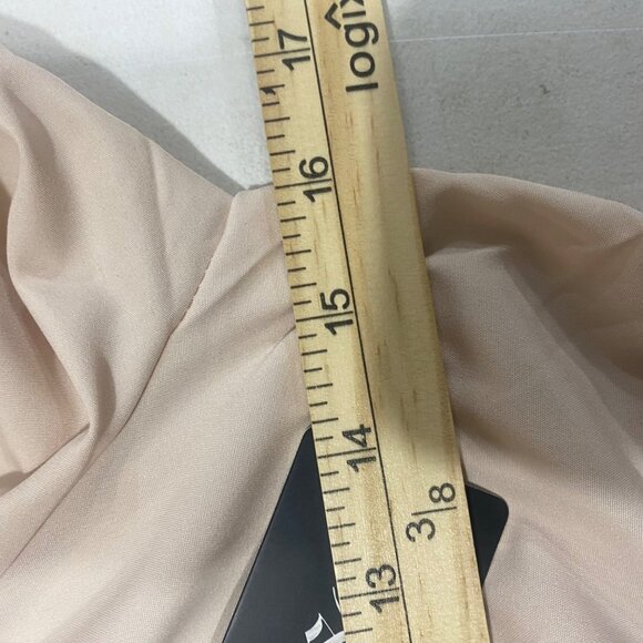 NWT Boosom Off-Shoulder Smocked Peplum Top Womens Size S Tan Flared Sleeves Boho - Picture 8 of 12